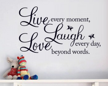 Live Laugh Love Quotes Wall Decal Life Quote Vinyl Art Stickers